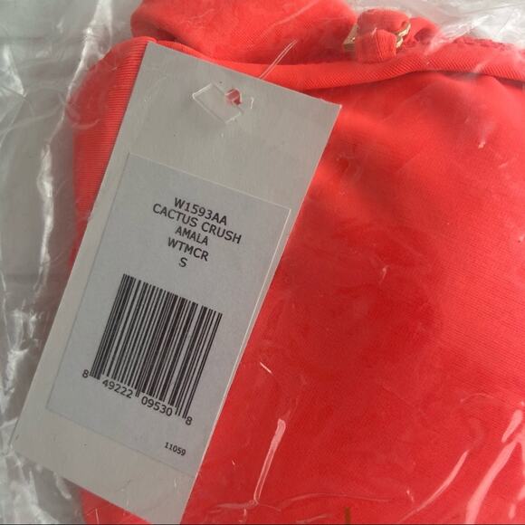 REVOLVE Eberjey S Pink Cactus Crush Amala Strapless Bandeau Bikini Top - Picture 7 of 9